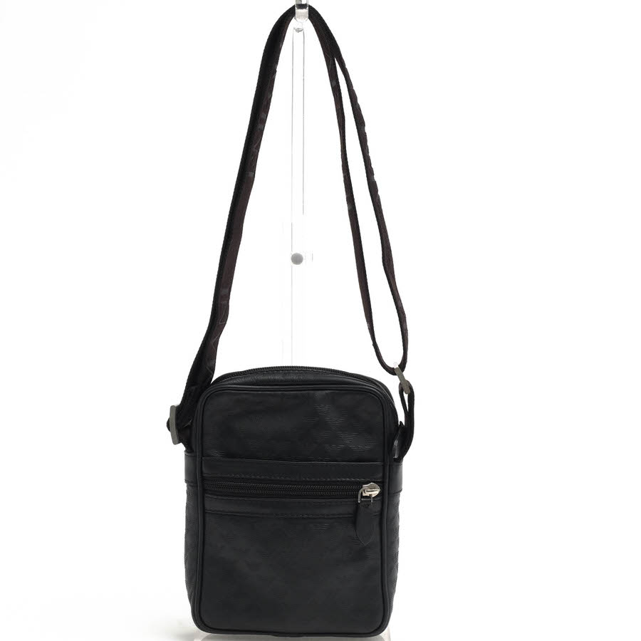 ○アルマーニ EMPORIO ARMANI 牛革 カーフ ショルダーバッグ YEM253 YC043 イーグルロゴ ボディバッグ メンズ 【中古】 中古 EMPORIO ARMANI YEM253 YC043 / アルマーニ イーグルロゴ 牛革 カーフ