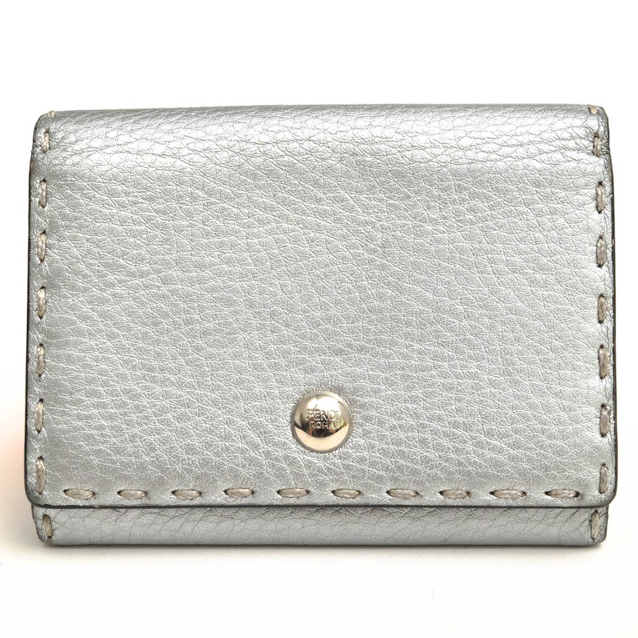 FENDI 8M0217 SELLERIA BUSINESS CARD CASE ����ꥢ / �ե���ǥ� �����ޥ�쥶�� ���� ����ޤ� ����С� �� �����ɥ����� ��ǥ�����