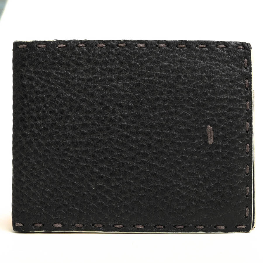 FENDI 7M0194 74P COIN WALLET CUOIO ROMANO LUX / �ե���ǥ� �����ޥ�쥶�� ���� �������줢�� ����ޤ� ���ܳ� �����󥯥쥶�� �֥�å� �� ���� ���