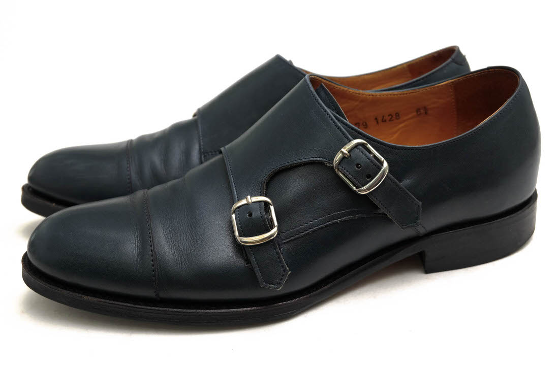 alan Sriwijaya 黒 レザー ストラップシューズ alan Sriwijaya 黒 レザー ストラップシューズ
