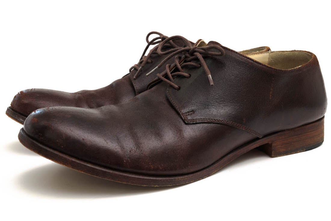 junhashimoto S25 XC01 LOW CUT SHOES / ϥ åեɥ塼 ƹۡҥۡǥȥ쥶 waxed heavy horse leather ץ졼ȥ ơù 쥶 ֥饦  ӥͥ塼 