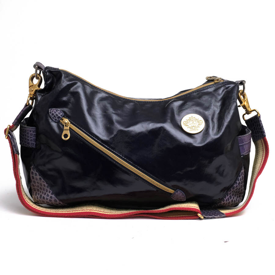 Orobianco オロビアンコ ナイロン×牛皮 マンダリンオレンジ 4万2千