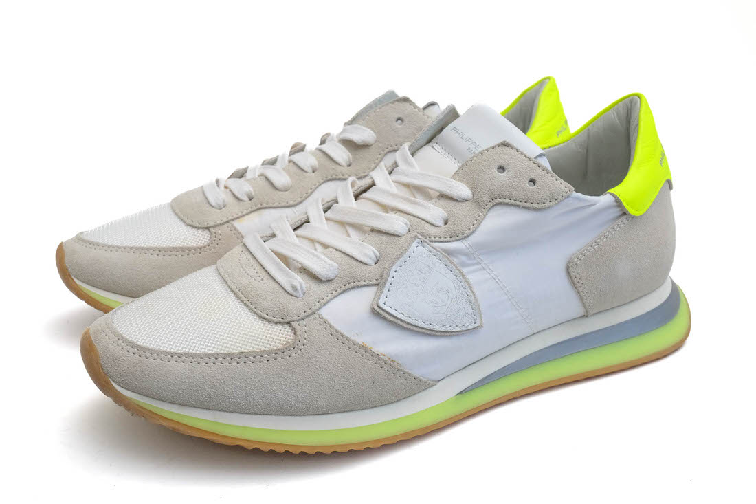 PHILIPPE MODEL TZLU WFF1 TRPX MONDIAL FLUO LOW-CUT / フィリップ モデル 一部牛革 ホワイト 白 ローカットスニーカー メンズ|メンズ|カテゴリー