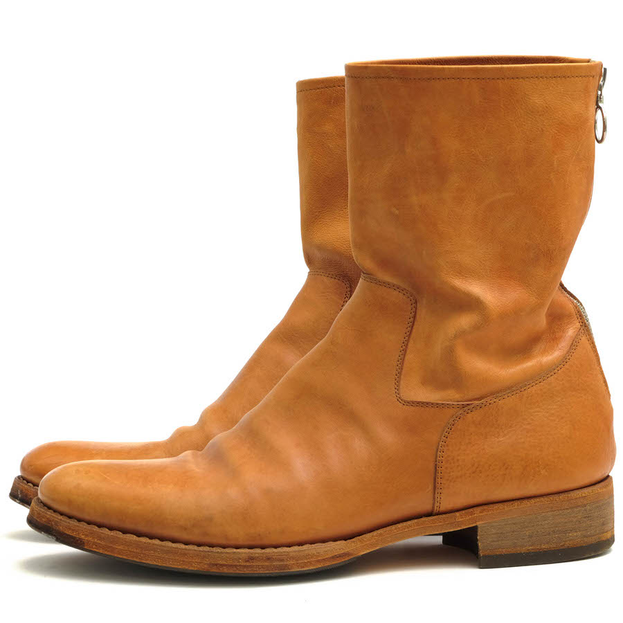 SAK Back Zip Boots Vachetta Leather Natural /  Хå쥶  ץ졼ȥ ֥饦  Хååץ֡ 