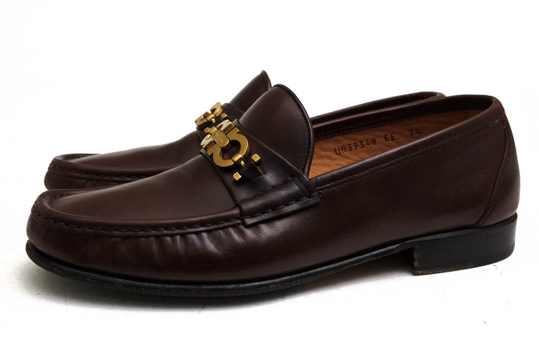 Salvatore Ferragamo UR39348 / �ե��饬�� ��������˶�� ���� ������ ����åݥ� �������֥饦�� �Ǥ��� �ӥåȥ����ե��� ���