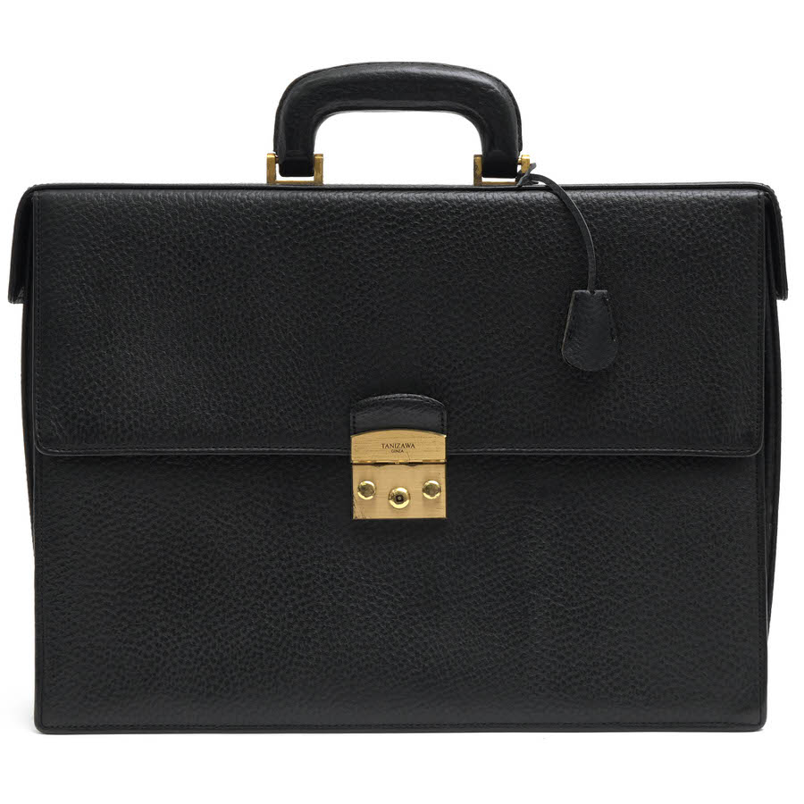 TANIZAWA / タニザワ ダレスバッグ 牛革 シボ革 シュリンクレザー 
