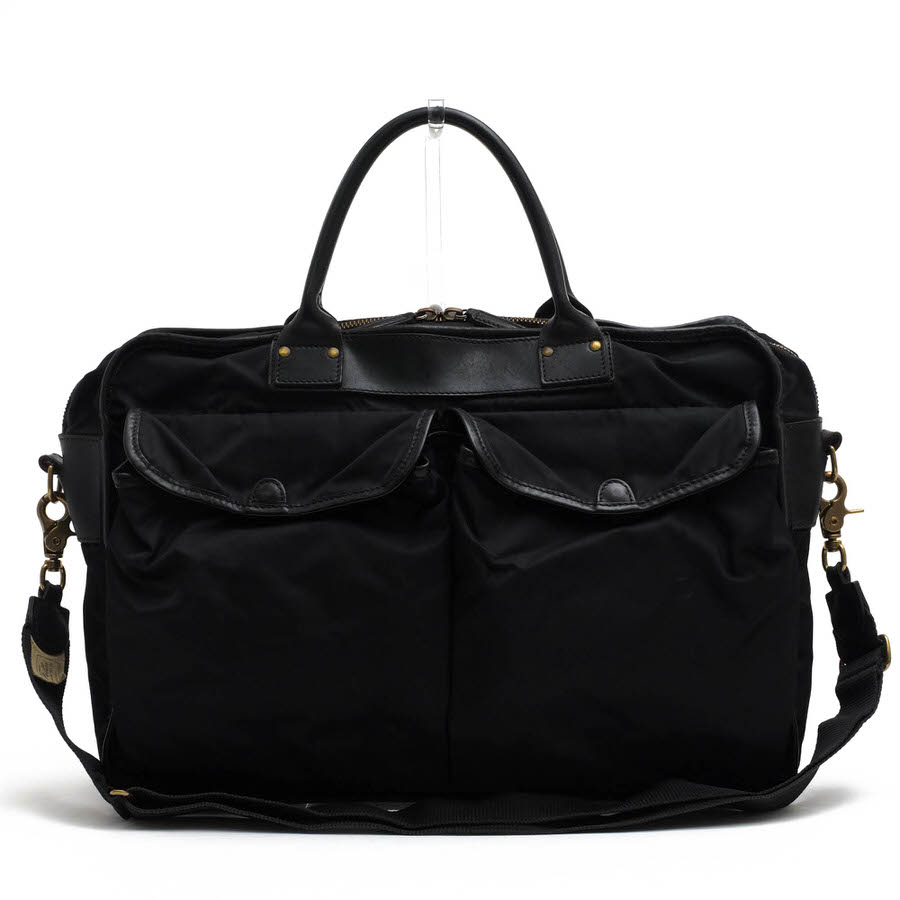 フェリージ ビジネスバッグ メンズ ナイロン ブラック レザー A4収納