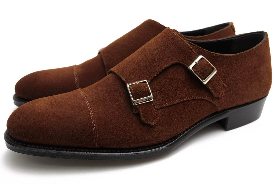 美品】BEAMS F ビームスエフ ダブルモンク ダークブラウン