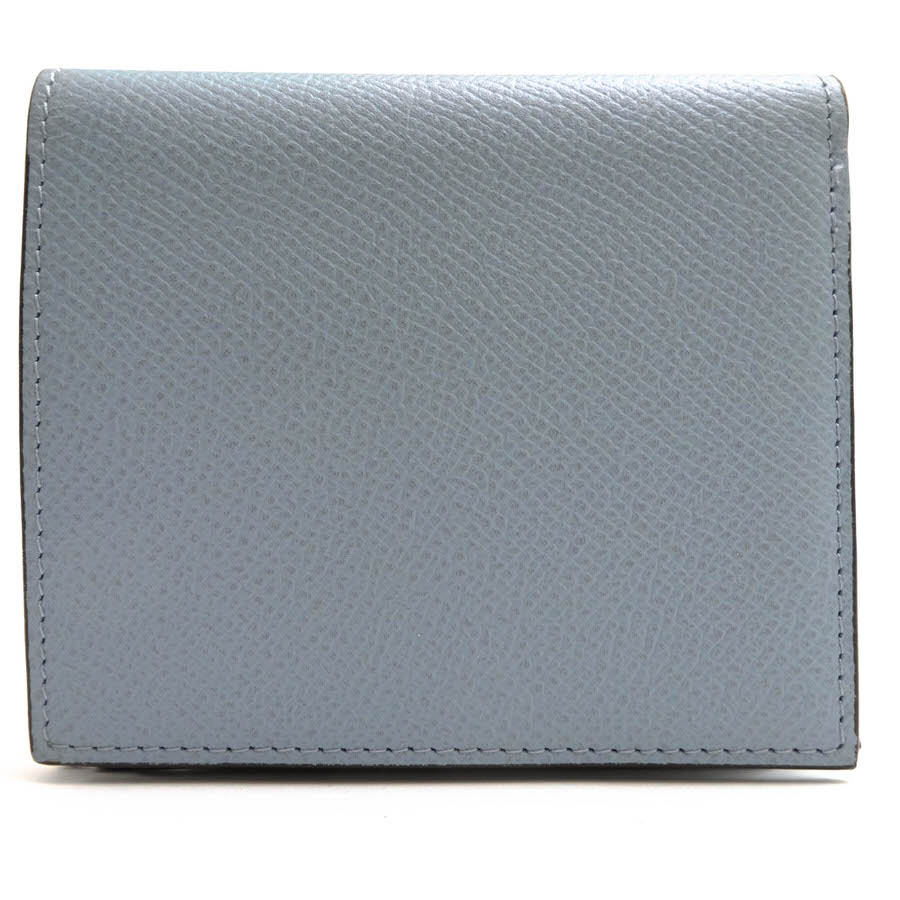 BONAVENTURA バイ フォールド ウォレット / ボナベンチュラ 独ペリンガー社製ノブレッサ 牛革 小銭入れあり 二つ折り ユニセックス 男女兼用 ライトブルー 水色 財布 メンズ|メンズ|カ