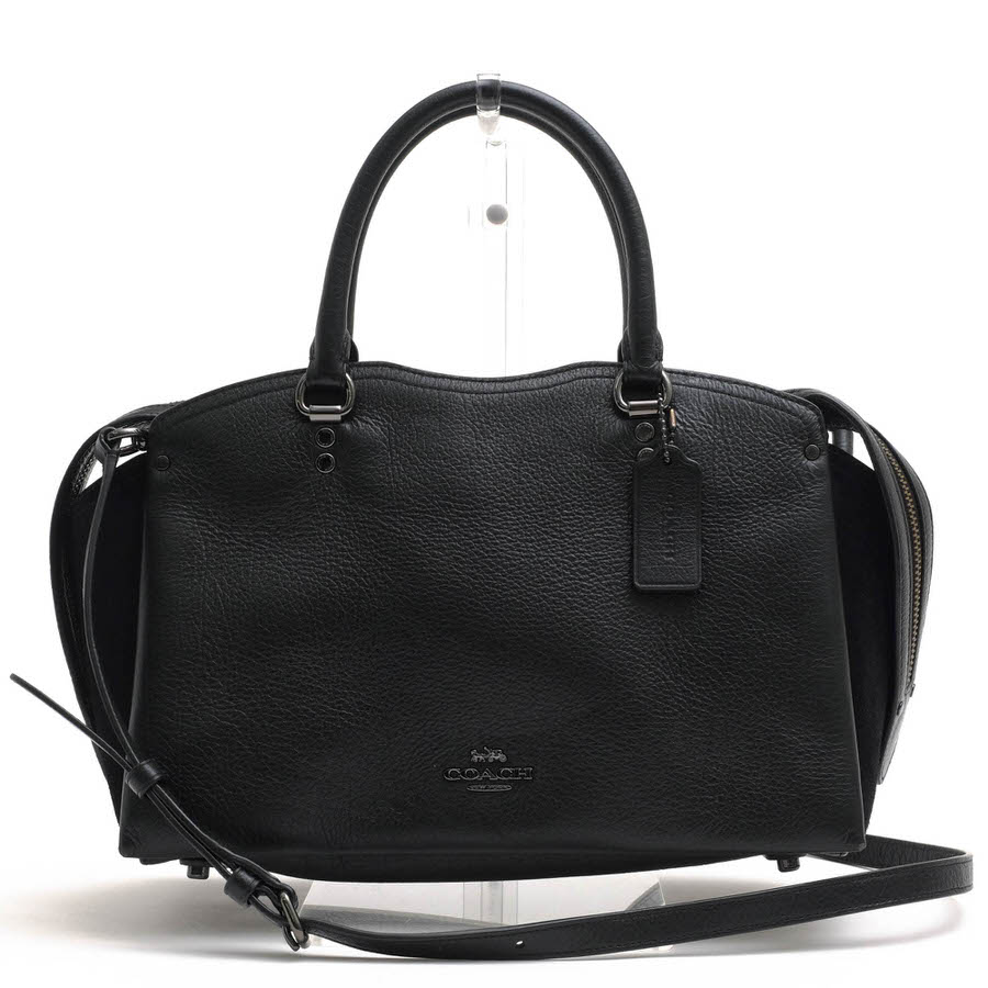 ○コーチ COACH グレインレザー 牛革 ハンドバッグ 40862 Drew Satchel サッチェルバッグ 2WAY ショルダーバッグ レディース 【中  中古 COACH 40862 Drew Satchel / コーチ サッチェルバッグ グレインレザー