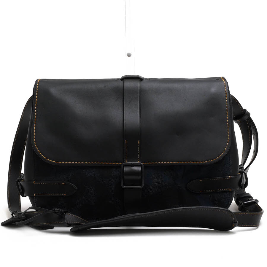 メンズ コーチ ゴッサム ショルダーバッグ メッセンジャーシボ革レザー