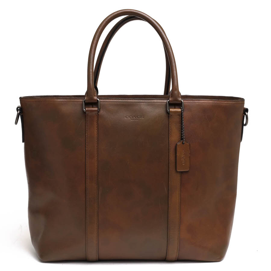 【美品】コーチ　メトロポリタン　ビッグトート　A4　ブラウン　2way coach メトロポリタントートバッグダークブラウン焦茶