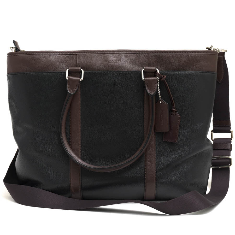 COACH F54758 Perry Business Tote In Smooth Leather ペリー スムース レザー ビジネストート / コーチ A4サイズ収納可 牛革 2WAY ショルダー