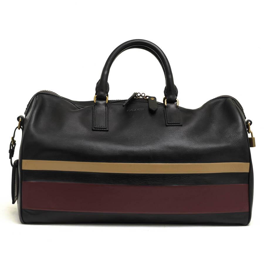 COACH 93202 BLEECKER DEBOSSED STRIPE DUFFLE BAG ֥꡼ ǥܥ ȥ饤 /    ֥å  ܥȥХå 