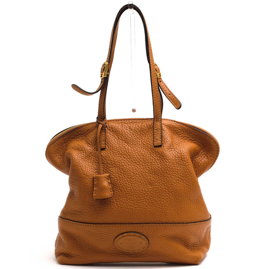 FENDI Selleria 2Bag ����ꥢ / �ե���ǥ� ���ƥå��ɽ� �����ޥ�쥶�� ���� ���ݤ� ��󥷥������Хå� ���ܳ� �����󥯥쥶�� �֥饦�� �� �ȡ��ȥХå� ��ǥ�����