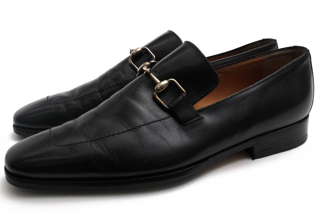 GUCCI 204396 Bamboo Horsebit Detail Loafer / ���å� �ۡ����ӥå� ���� ������ �쥶�������� ���� �ޥå�����ˡ �֥�å� �� �ӥåȥ����ե��� ���