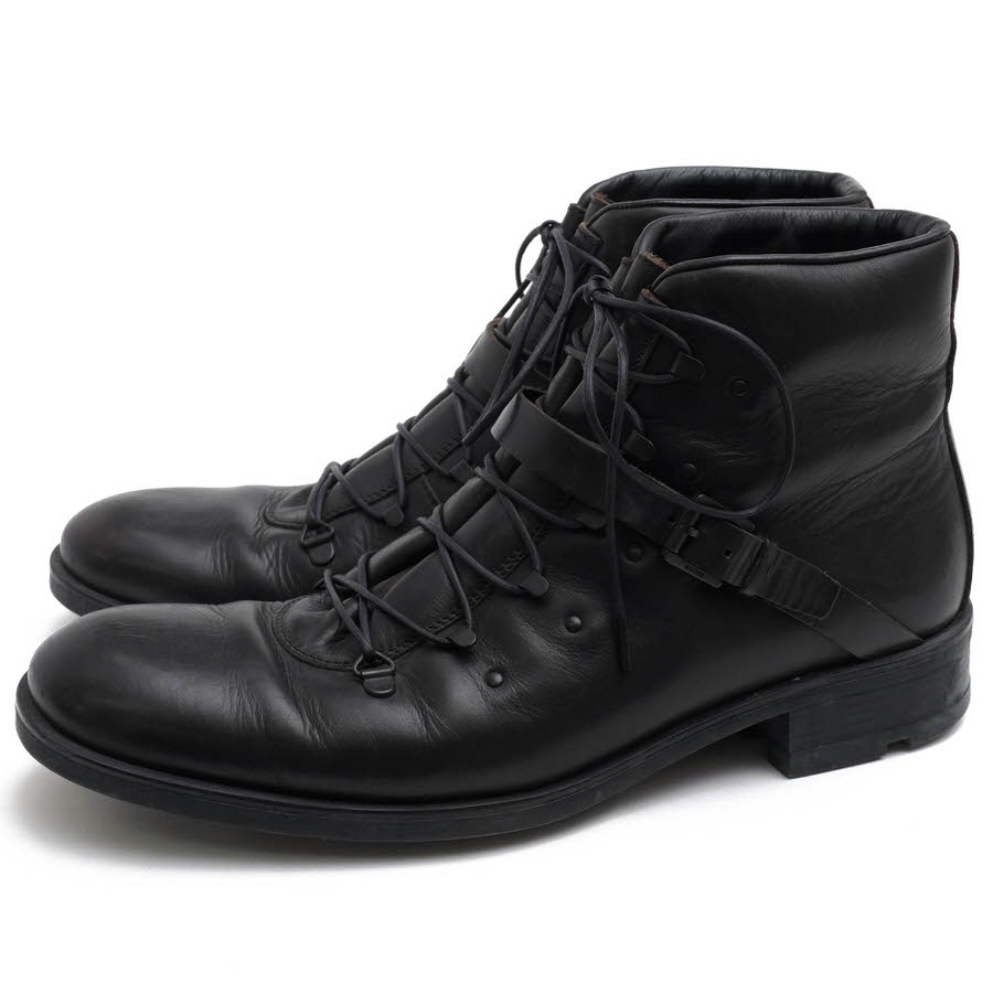 GUCCI 101744 STIVALETTO SUO GOMMA SOFT NOVOCALF / ���å� �饰������ ���� ������ �ߥ꥿�꡼ �֥�å� �� ����֡��� ���