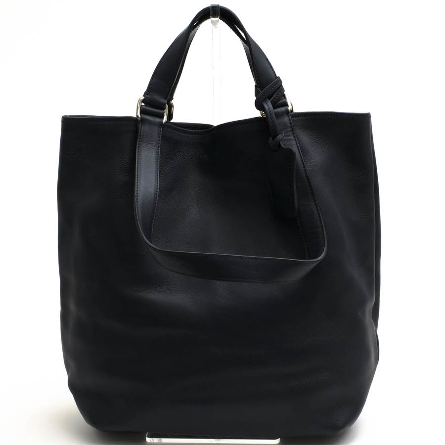 HIROFU / ヒロフ 牛革 カーフ 肩掛け ワンショルダーバッグ ネイビー  