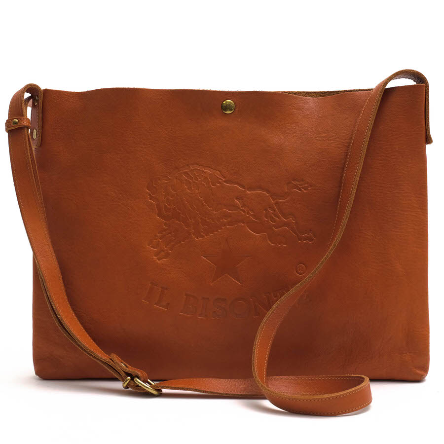 美品】イルビゾンテショルダーバッグ レザー斜め掛けロゴ型押しバケツ