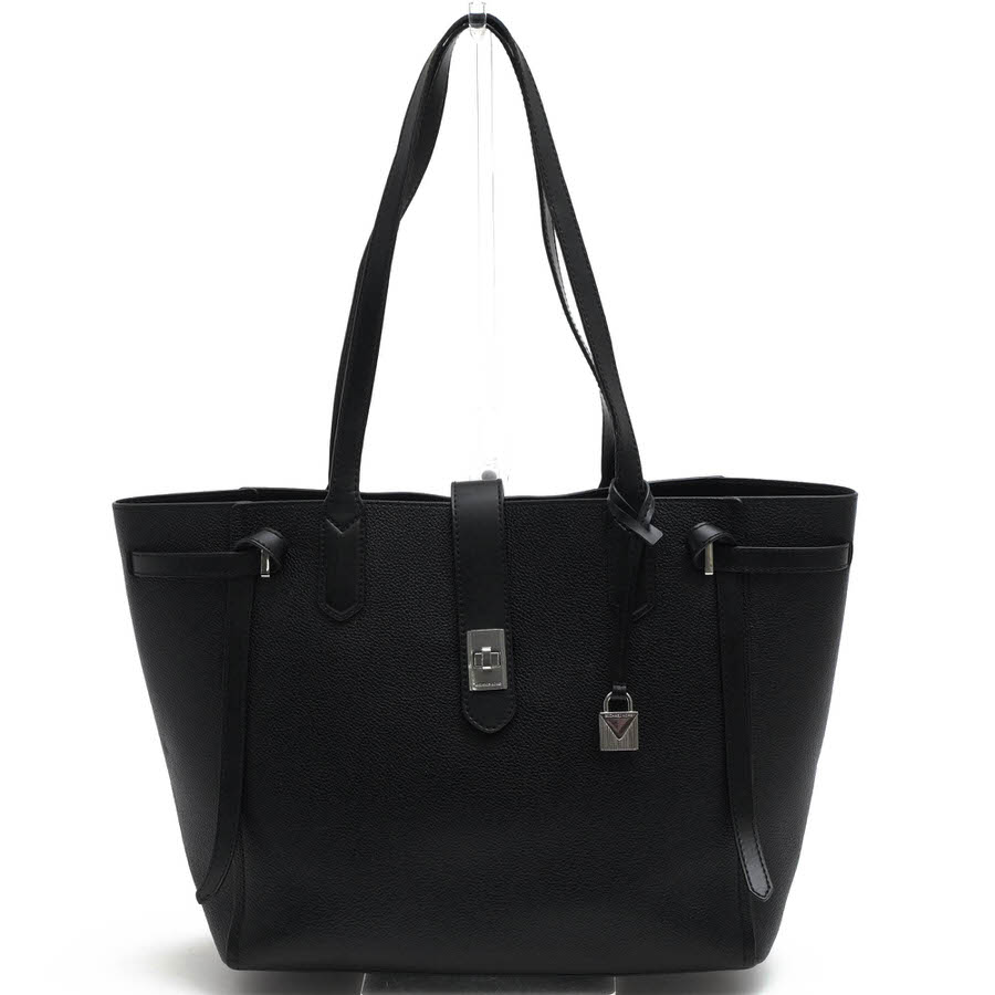 Michael Kors 35S9ST6T3L Cassie Large Tote / �ޥ����륳���� �ڥ֥�ɥ쥶�� ���� ���ܳ� �����󥯥쥶�� ���ݤ� ��󥷥������Хå� �֥�å� �� �ȡ��ȥХå� ��ǥ�����