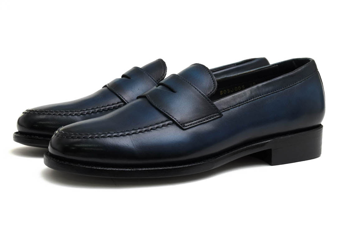 ○モンモデル Mon Model イタリア産牛革 ローファー S03JG05 パティーヌ 千手染 スリッポン レザーソール グッドイヤーウェ  中古 Mon Model S03JG05 / モンモデル パティーヌ 千手染 イタリア産牛革