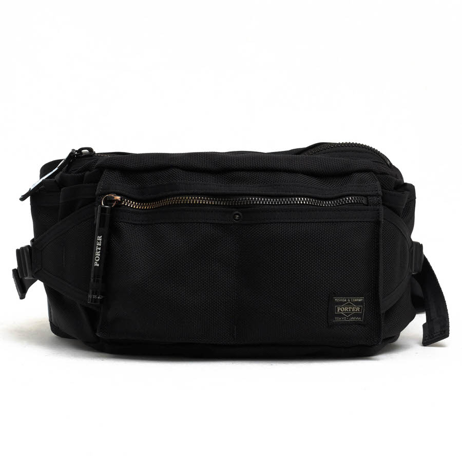 PORTER 703-06978 HEAT WAIST BAG / �ݡ����� ���ĥ��Х� ���������Хå� �Хꥹ�ƥ��å��ʥ����� �֥�å� �� �������ȥХå� ���