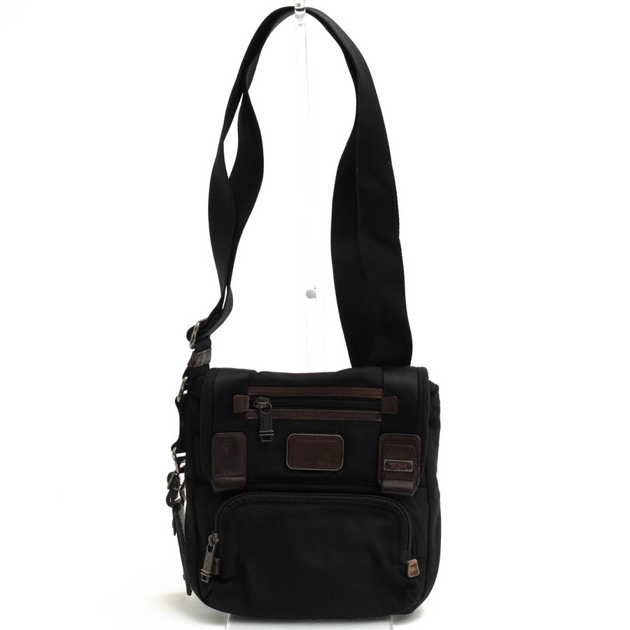 ○トゥミ TUMI バリスティックナイロン ナパレザー 牛革 ショルダーバッグ 22306HKH ALPHA BRAVO BARSTOW CROSS BODY バーストーク 中古 TUMI 22306HKH ALPHA BRAVO BARSTOW CROSS BODY バーストークロス