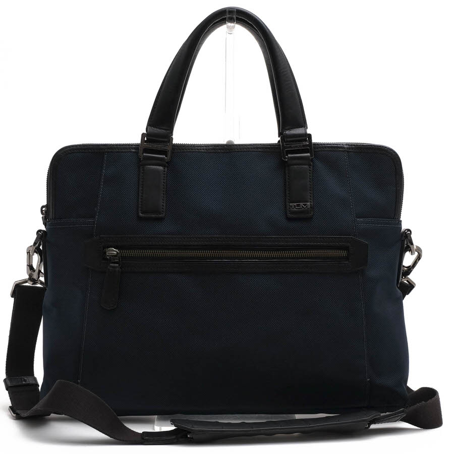 TUMI 68216RYL BEACON HILL BRANCH SLIM LAPTOP BRIEF ビーコンヒル ブランチ スリムラップ トップブリーフ / トゥミ バリスティックナイロン 牛革 2