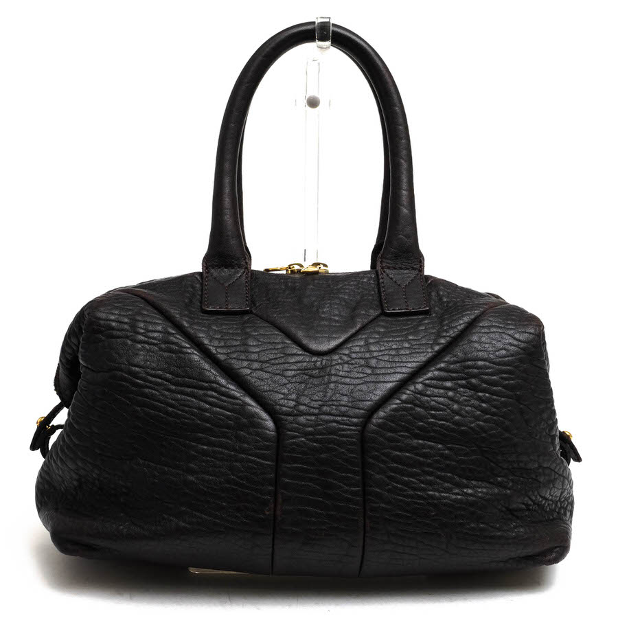 YVES SAINT LAURENT 208315 AEKOG YSL SAC EASY �������� / ���������� ��ॹ���� ���� ���ܳ� �����󥯥쥶�� �ߥ˥ܥ��ȥ� �������֥饦�� �Ǥ��� �ϥ�ɥХå� ��ǥ�����