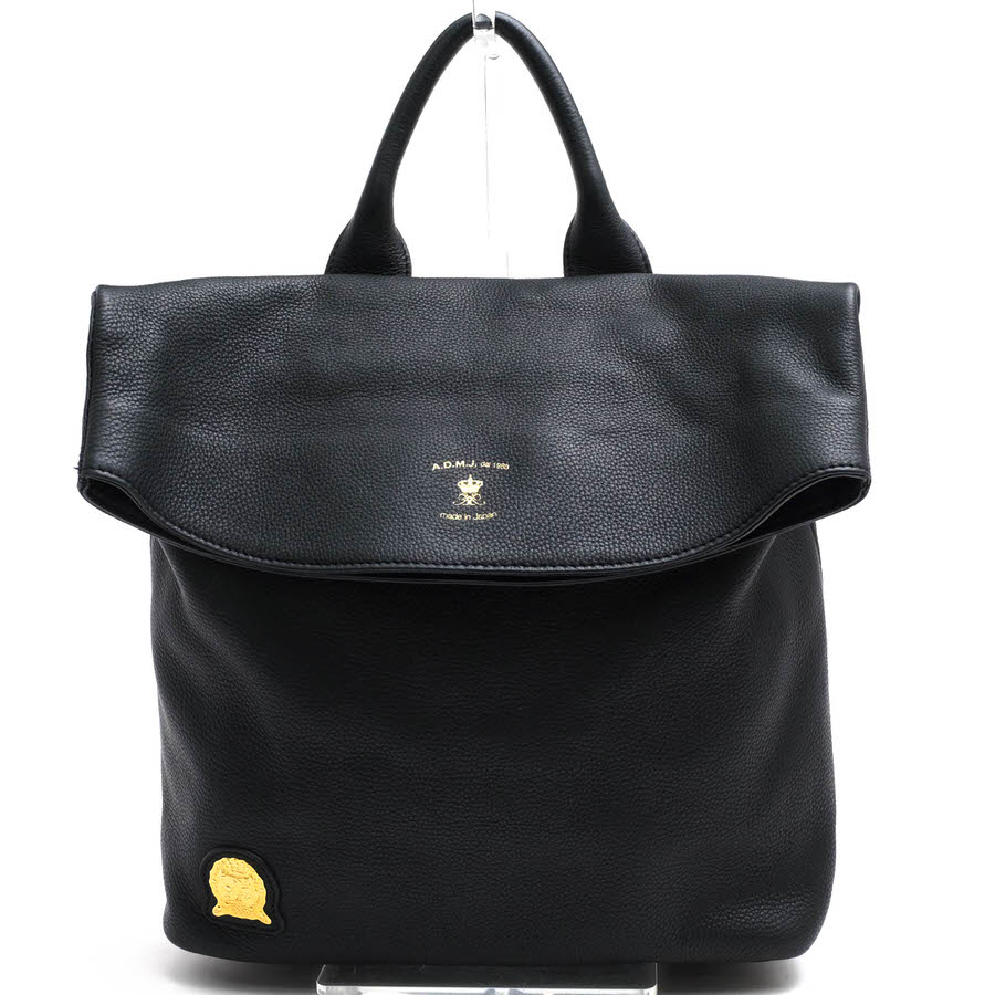 ADMJ 16WS01134 COW HIDE BACK PACK / �����ǥ������ॸ���� �ϥ�ɥ��ȥ�å� �ϥ��ɥ����� ���� ���ܳ� �����󥯥쥶�� �ǥ��ѥå� �֥�å� �� ���å� ��ǥ�����