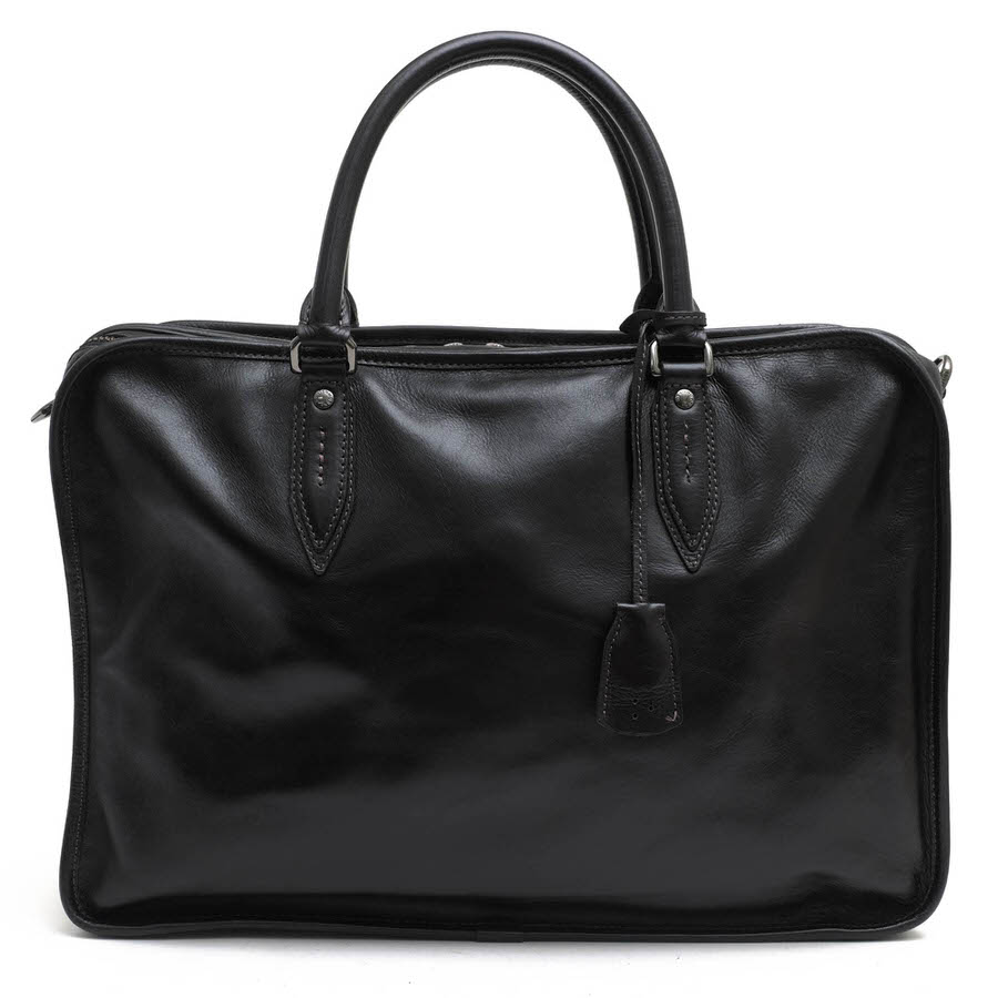 aniary ideal leather series �����ǥ�����쥶�����꡼�� / ���˥��� A4��������Ǽ�� �����ǥ�����쥶�� ���� �֥�å� �� �ӥ��ͥ��Хå� ���
