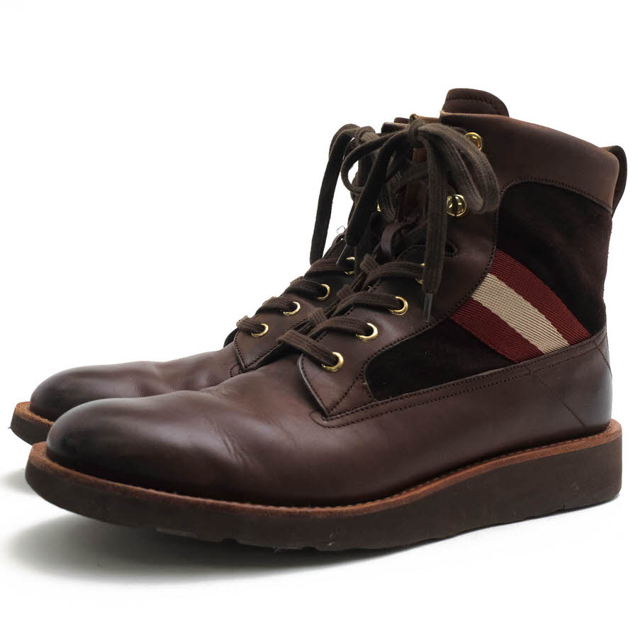 BALLY VADREL / バリー バリーストライプ 牛革 Vibramソール ダーク