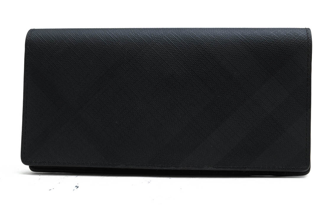 BURBERRY 8014479 Cavendish London Check Canvas And Leather Wallet / �С��Х꡼ ����ɥ�����å� ���� ������ ����ޤ� �������줢�� �֥�å� �� Ĺ���� ���