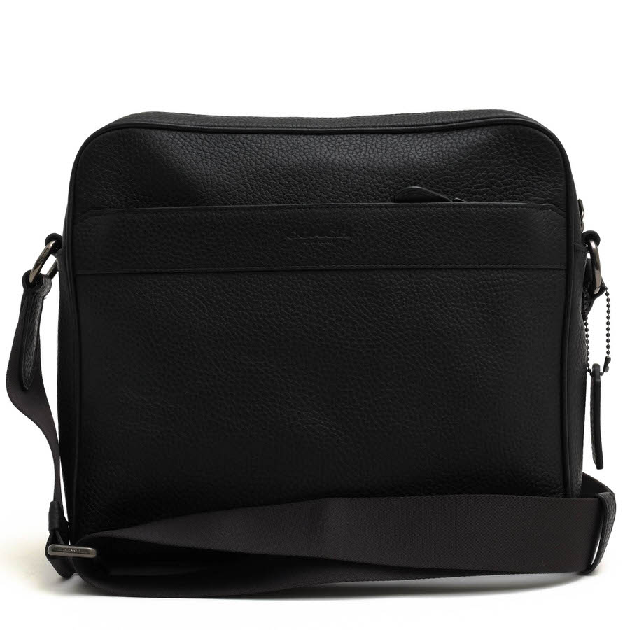 コーチ ショルダーバッグ スクエア チャールズ ブラック レザー 24876 COACH F24876 Charles Camera Bag チャールズ カメラ バッグ / コーチ