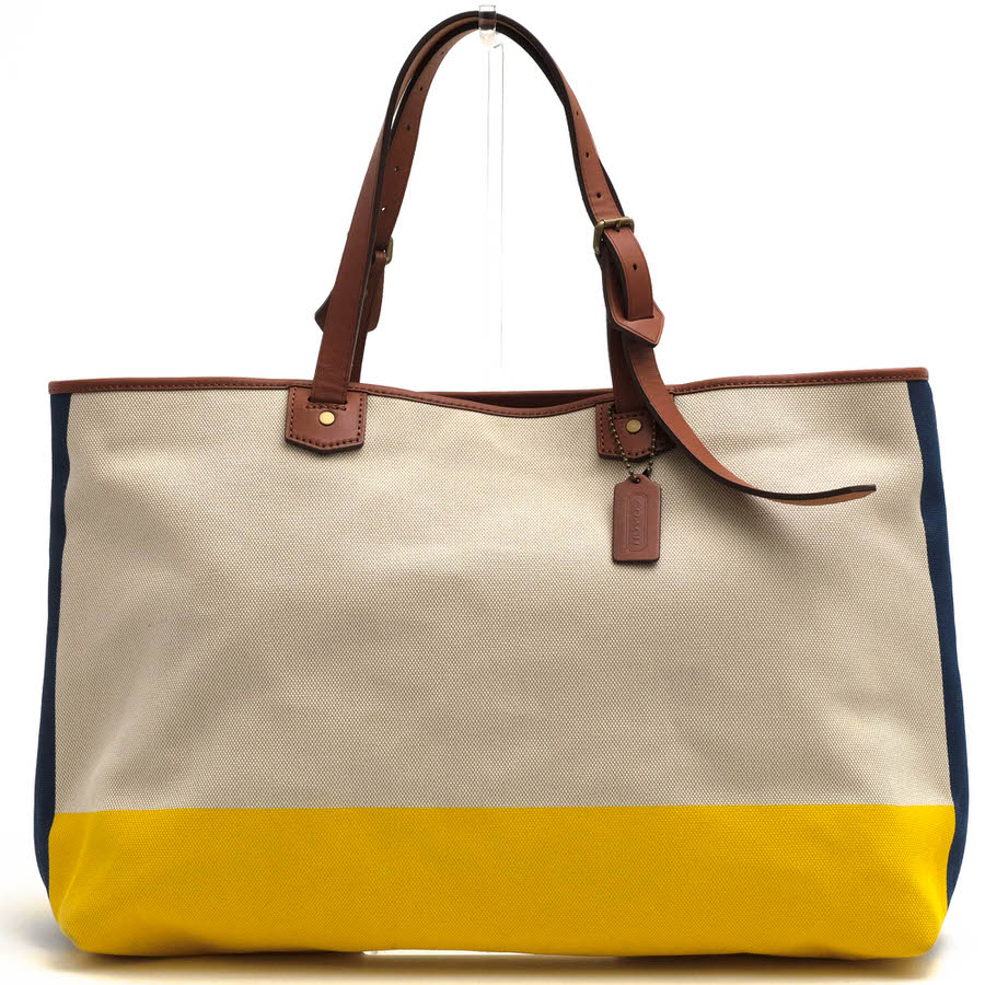 COACH 71326 Bleecker Colorblock Canvas Holdall ブリーカー カラー 
