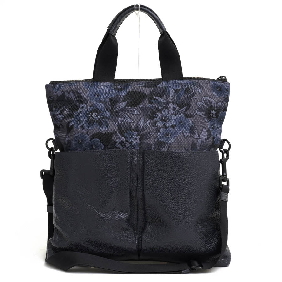 COACH F59304 Charles Foldover Tote In Floral Hawaiian Print Canvas 