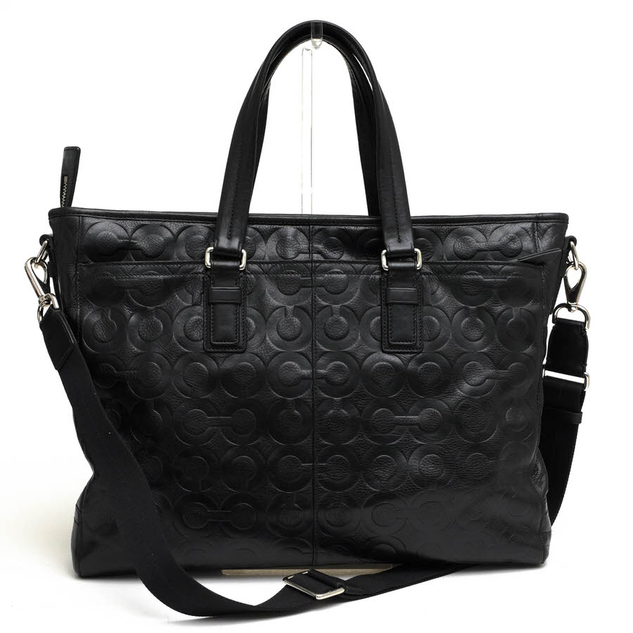 COACH 70253 Op Art Leather Business Tote オプ アート レザー