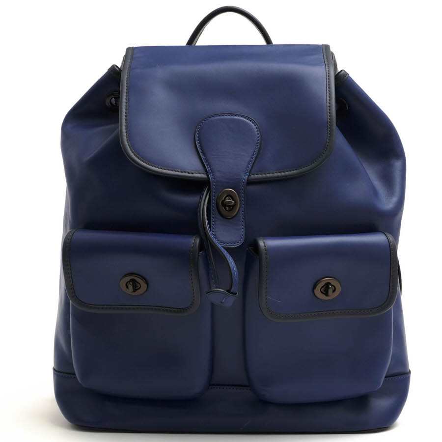 COACH C2902 Heritage Backpack Qb indigo Midnight ヘリテージ バックパック / コーチ ターンロック Refined calf leather リファイ