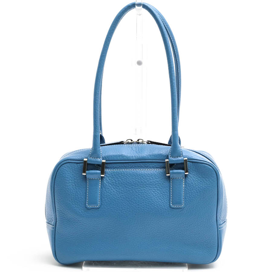 den HAMANO Ferina mini フェリーナミニ / 傳濱野 牛革 ミニボストン シボ革 シュリンクレザー ブルー 青 ハンドバッグ レディース|レディース|カテゴリー