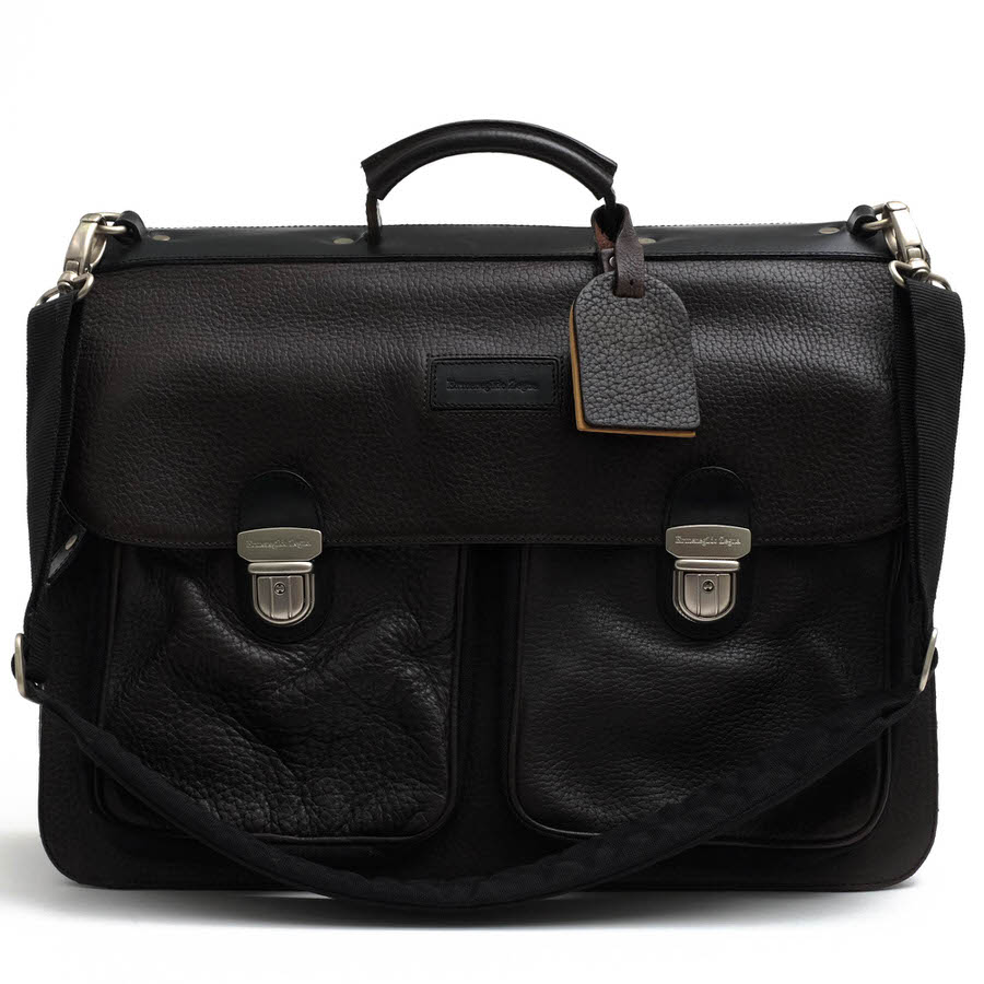 Ermenegildo Zegna / ���˥� TRAVEL �ȥ�٥� ������ ���� 2WAY ���������Хå� ���ܳ� �����󥯥쥶�� �������֥饦�� �Ǥ��� �ӥ��ͥ��Хå� ���