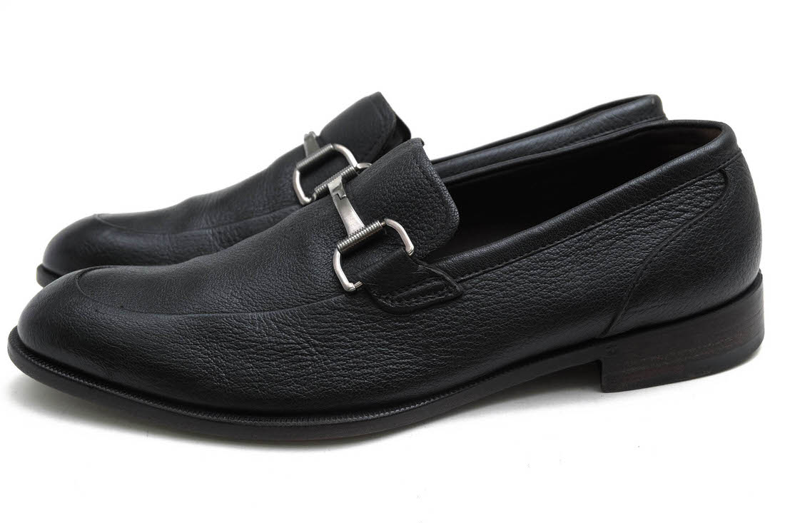 Ermenegildo Zegna A2463 C405 / ゼニア 牛革 カーフ スリッポン