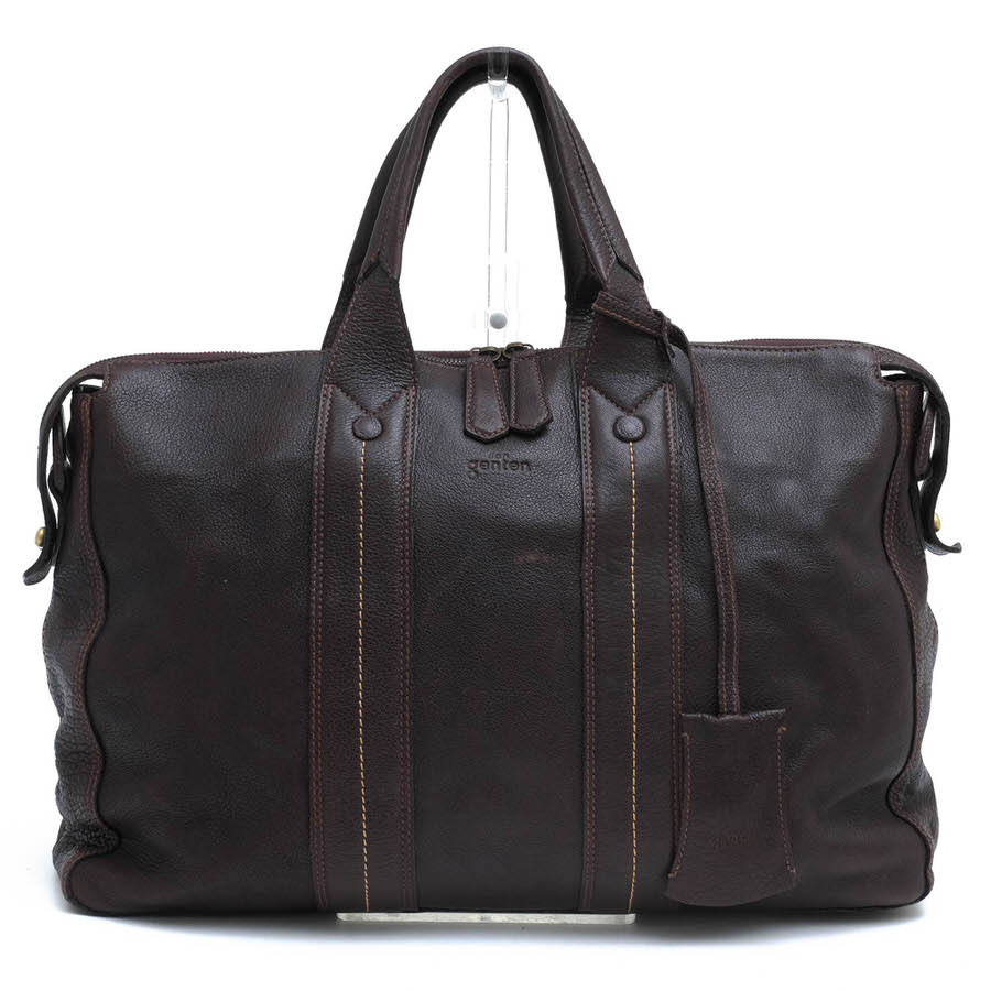 genten / ゲンテン ベジタブルタンニン鞣し 天然皮革 ダークブラウン 焦げ茶 ビジネスバッグ メンズ|メンズ|カテゴリー