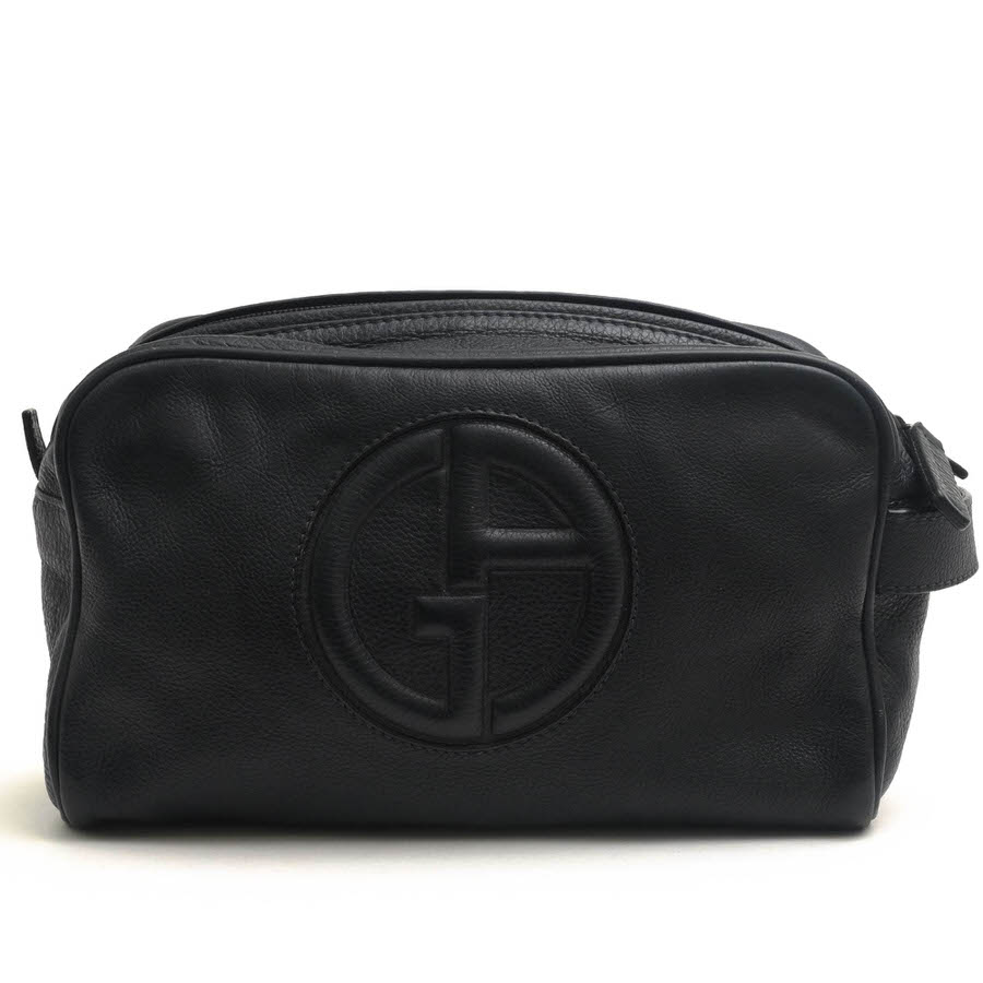 GIORGIO ARMANI YGM848 YH165 VITTELLO BOTTALATO / アルマーニ 牛革