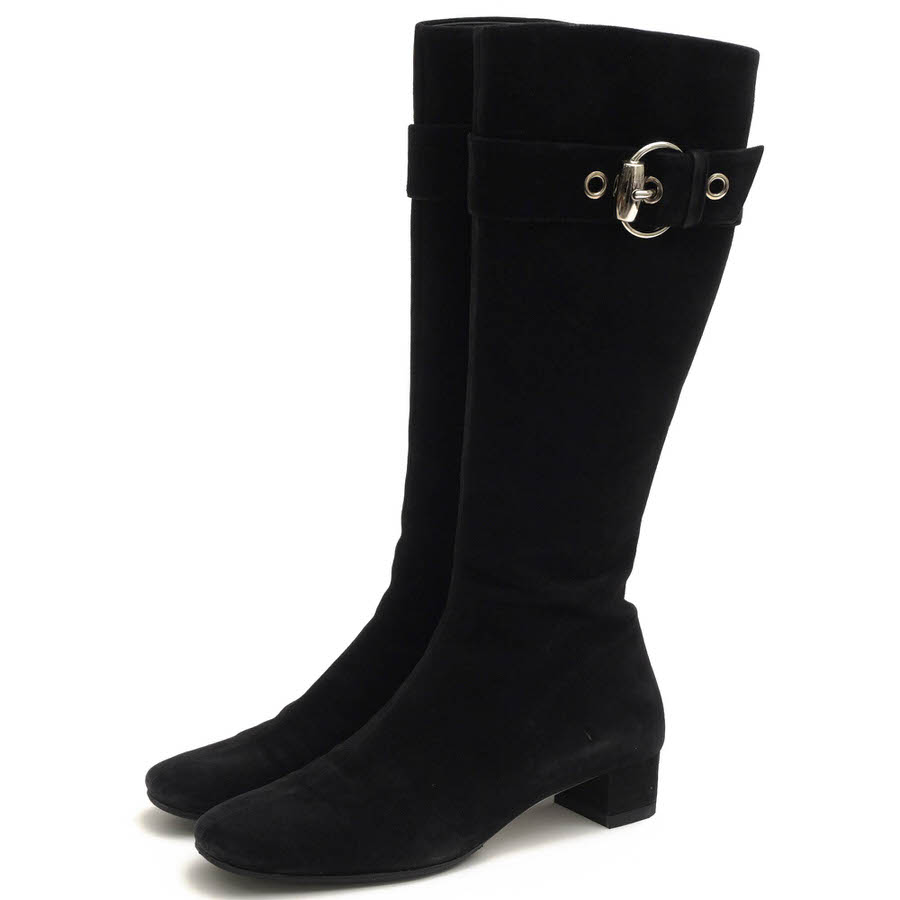 GUCCI グッチ ミドルブーツ 296263 牛革 カーフ GG金具 プレーン