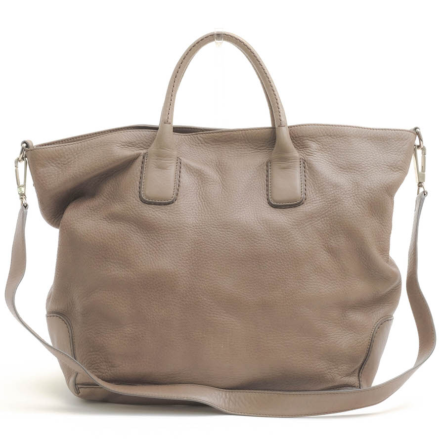 HIROFU レザートートバッグベージュA4収納