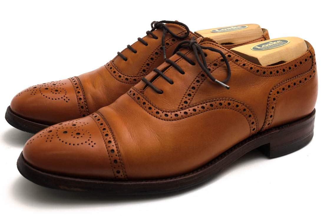 Loake / ローク メダリオン 1880 カーフ 牛革 ウイングチップ
