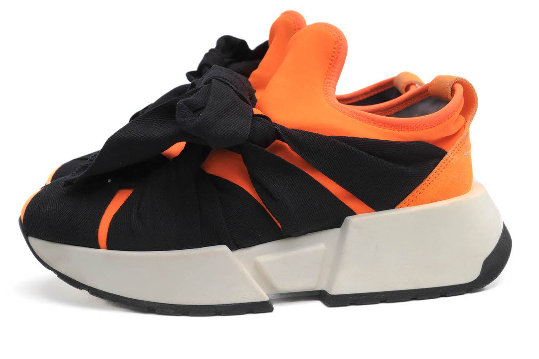 Maison Martin Margiela S59WS0033 S48615 Grosgrain Wrap Sneakers / マルタンマルジェラ マルジェラ リボンタイ MM6 ネオプレン スリ