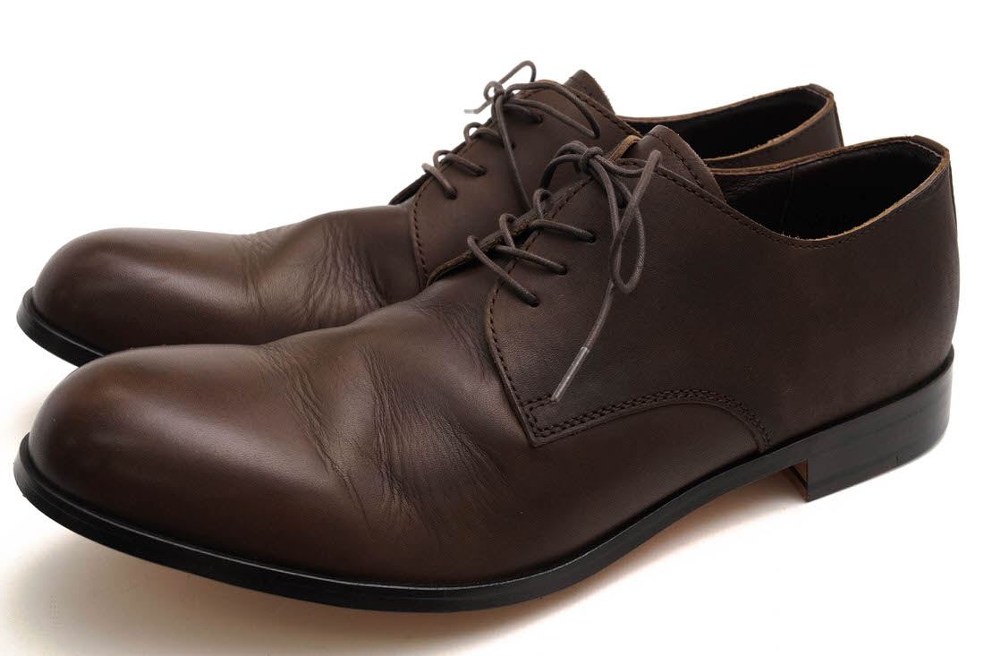 PADRONE PU7358-2001-11C DERBY PLAIN TOE SHOES JACK / ѥɥ ӡ塼 ̥ᥭåץ쥶 ե٥֥䤷  ץ졼ȥ 쥶 ޥåˡ ֥饦  ӥͥ塼 