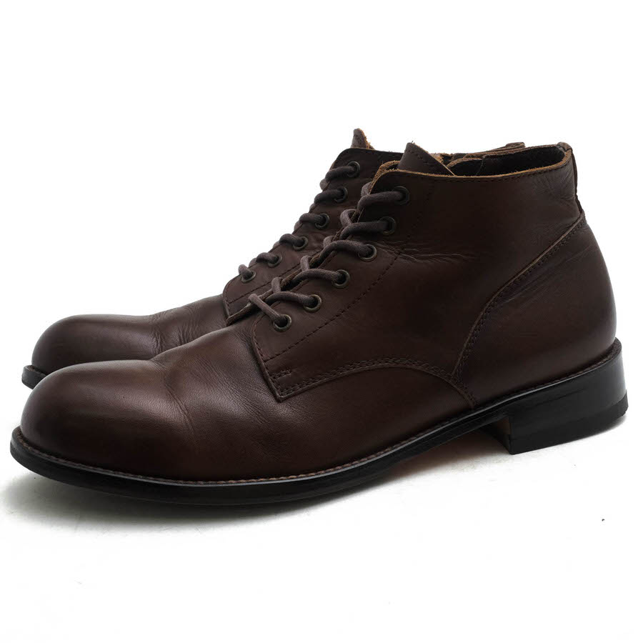 PADRONE PU7358-1205-13D CHUKKA BOOTS with SIDE ZIP / BAGGIO / ѥɥ ƥ  ץ졼ȥ ޥåˡ ɥå ֥å  졼åץ֡ 