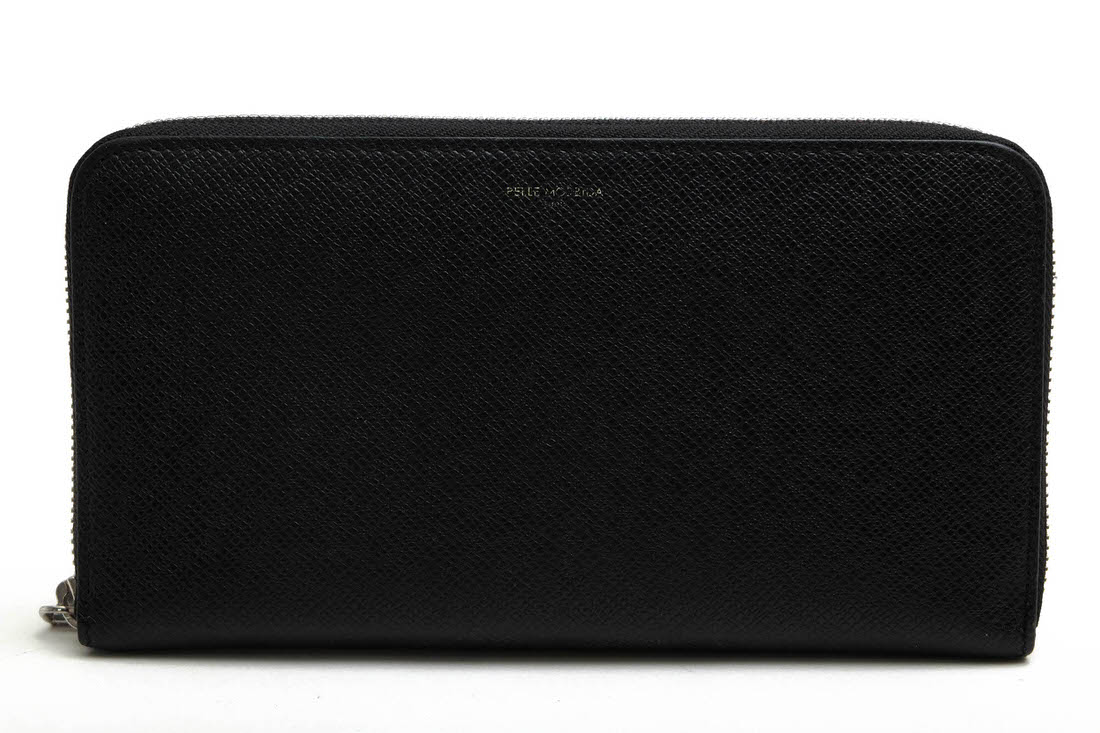 ○ペッレモルビダ PELLE MORBIDA サフィアーノ 牛革 長財布 PMO-BA511 Barca Round Zip Wallet 小銭入れあり ラウンドジップ ラウ  中古 PELLE MORBIDA PMO-BA511 Barca Round Zip Wallet / ペッレモルビダ